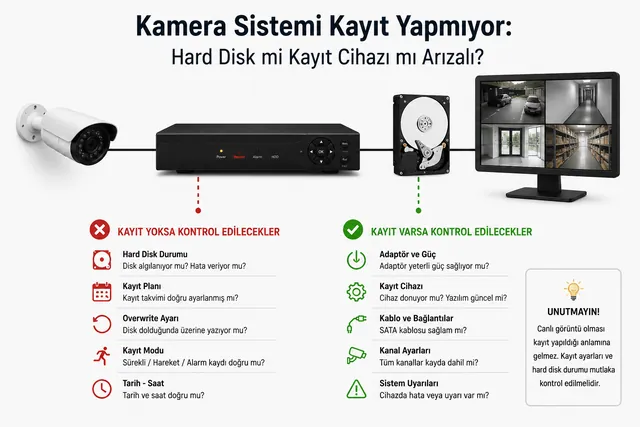 Kamera Sistemi Kayıt Yapmıyor: Arıza Rehberi