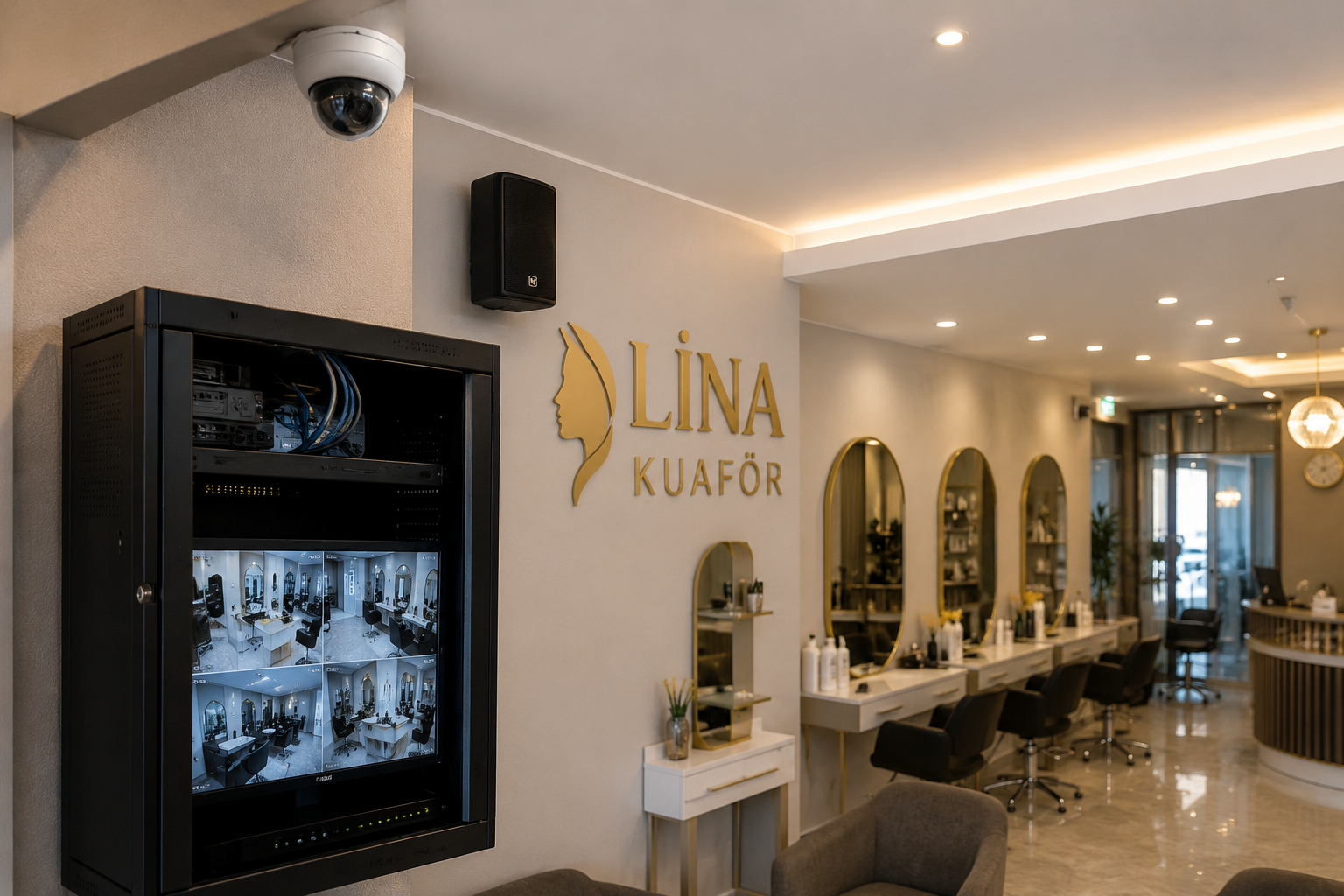 Kuaför Salonu Kamera ve Ses Sistemi Projesi