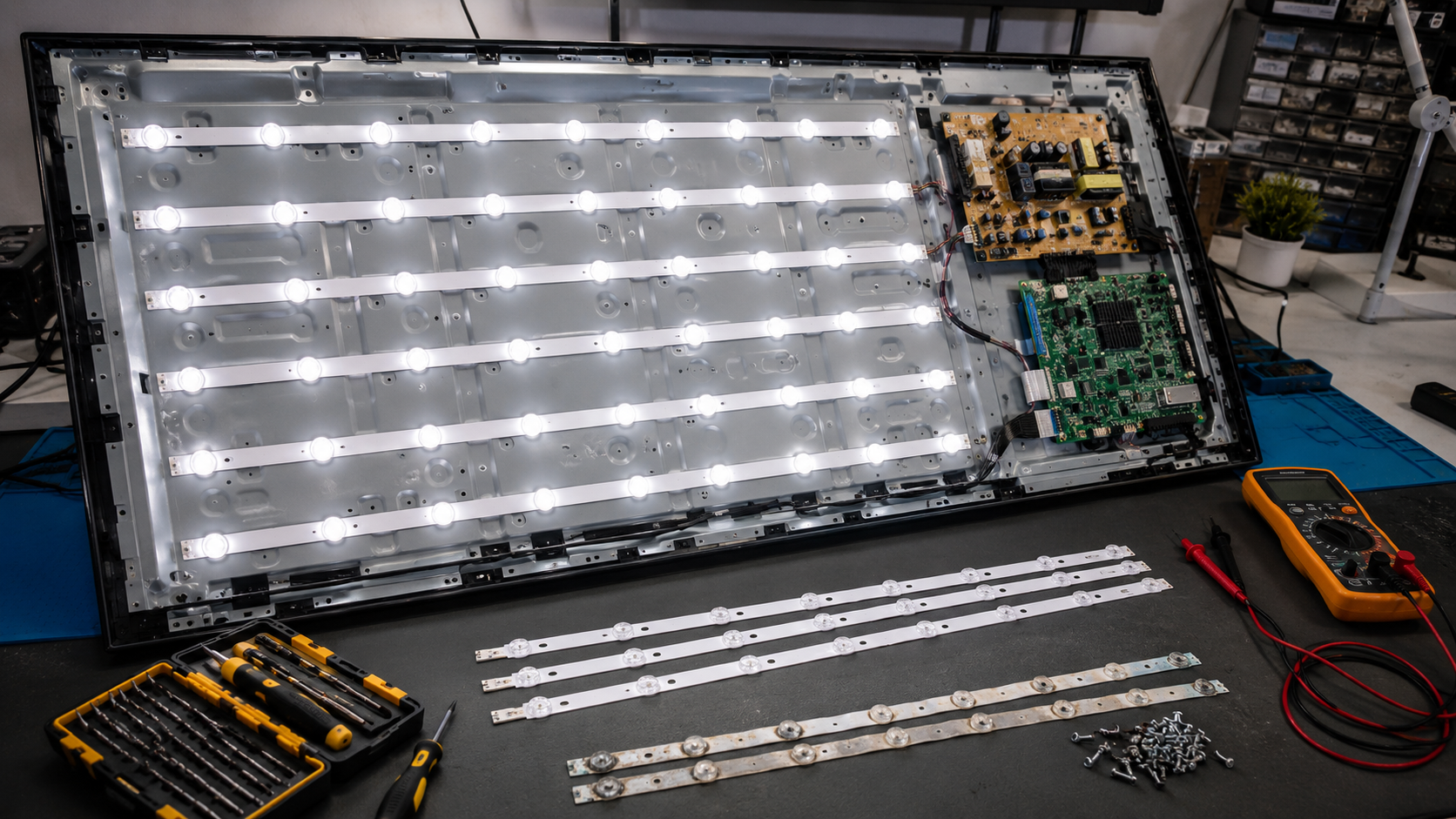 LED TV Backlight ve LED Bar Değişim Projesi