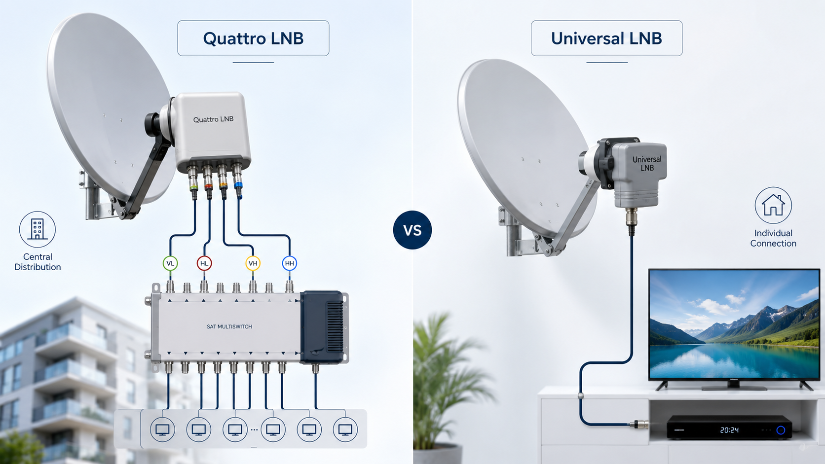 Quattro LNB ile Universal LNB Arasındaki Fark Nedir? 
