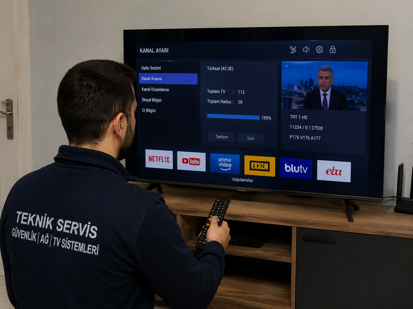 Smart TV Kanal Ayarı ve İnternet Bağlantı Projesi