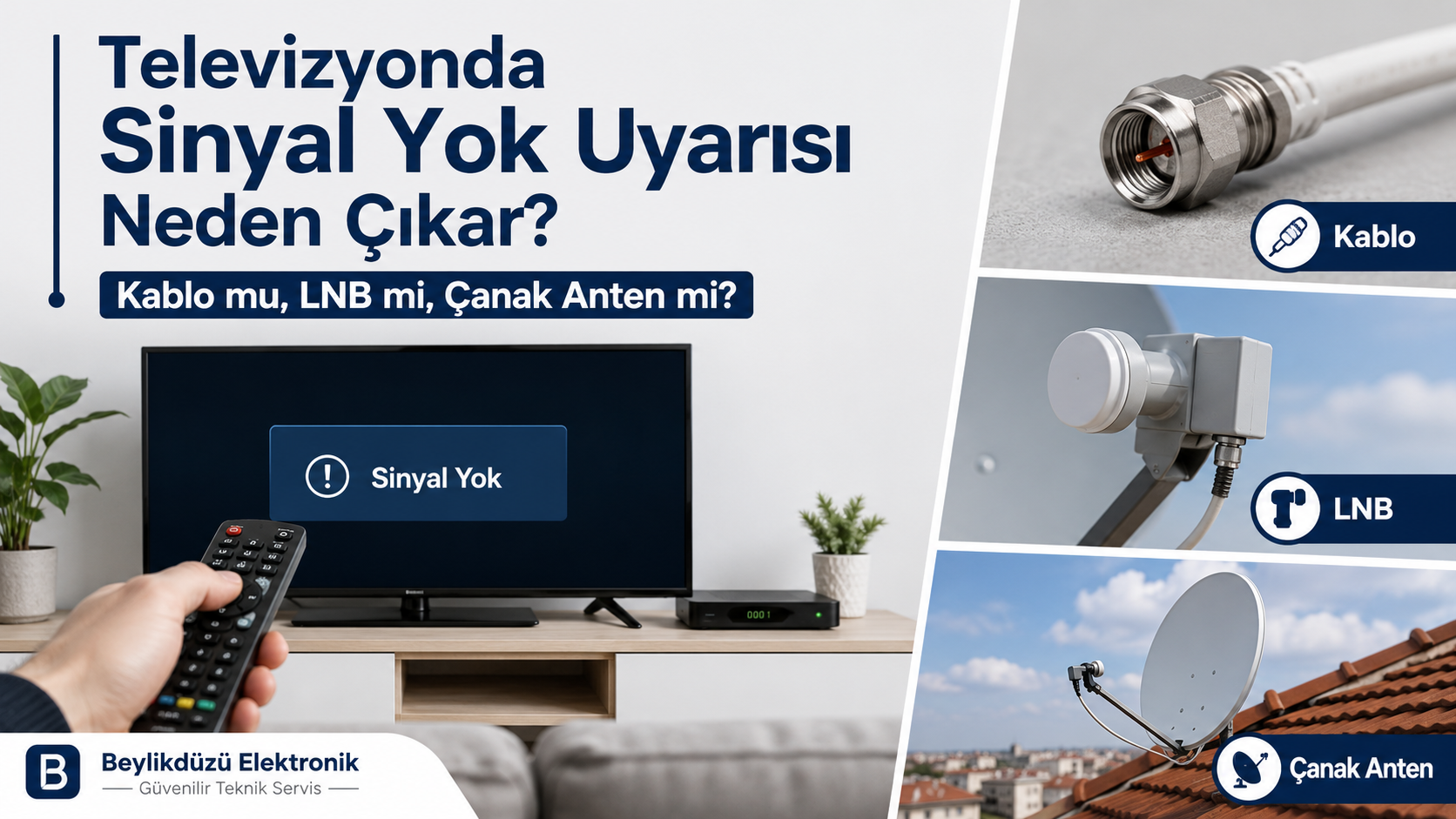 Televizyonda Sinyal Yok Uyarısı Neden Çıkar? Kablo mu Lnb mi Çanak Anten mi? – blog görseli