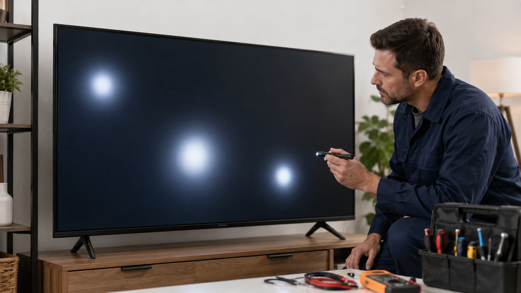 TV Ekranında Beyaz Leke Neden Olur? LED Lens mi Panel mi?