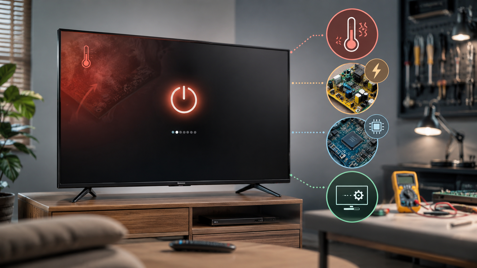 TV Kendi Kendine Kapanıyor | Nedenleri ve Kontroller  – blog görseli