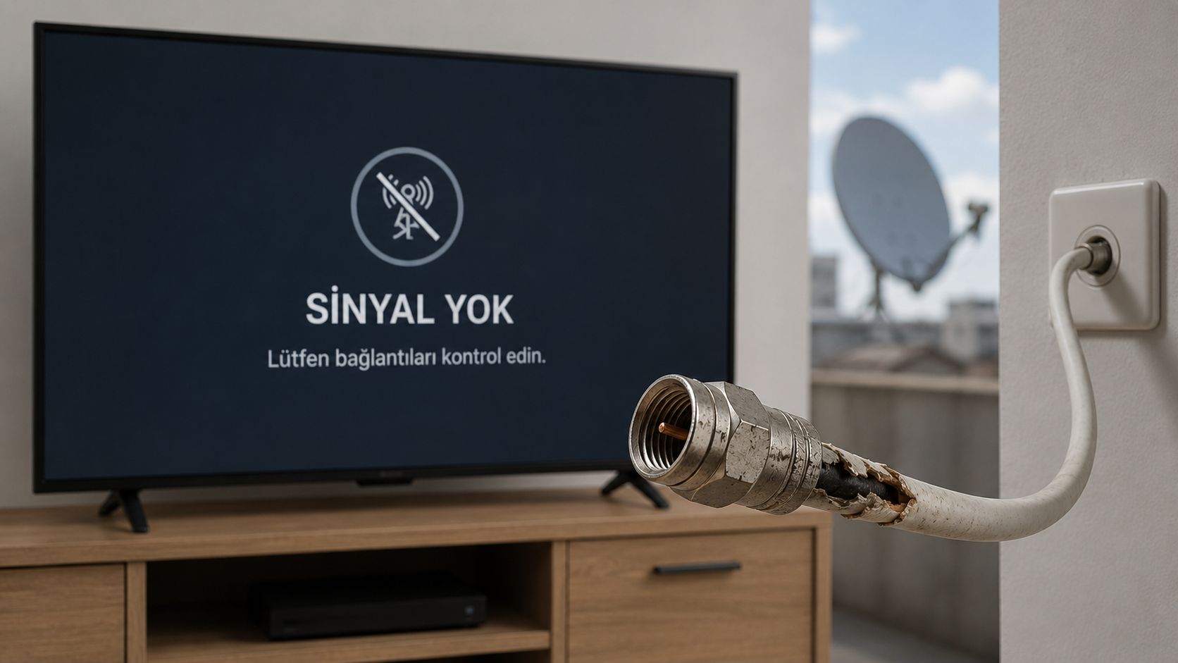 Uydu Kablosu Arızası Televizyon Yayınını Nasıl Etkiler? – blog görseli